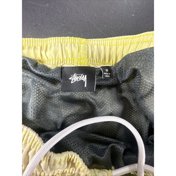 Stussy Swim Yellow Nylon Shorts Swimming Trunks Men’s Size Med Beach Surf Skate - Picture 5 of 10